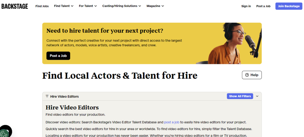 hiring video editors